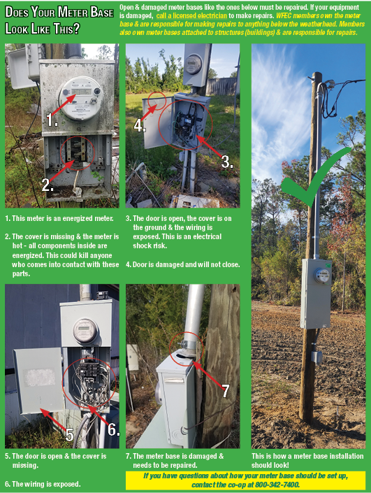 Does Your Meter Base Look Like This? Current Light Flashes West